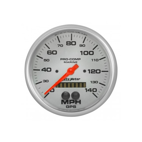 AUTOMETER GAUGE 5" GPS SPEEDOMETER,0-140 MPH,MARINE SILVER # 200647-33