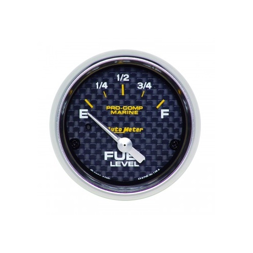 AUTOMETER GAUGE 2-1/16" FUEL LEVEL,240-33 ?,MARINE CARBON FIBER # 200760-40