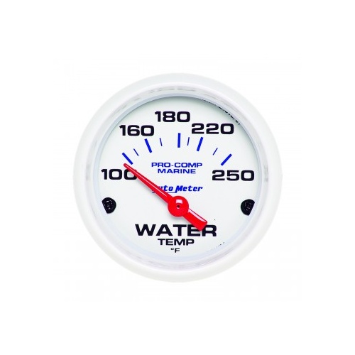 AUTOMETER GAUGE 2-1/16" WATER TEMPERATURE,100-250F,AIR-CORE,MARINE WHITE # 200762