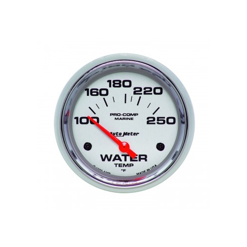 AUTOMETER GAUGE 2-5/8" WATER TEMPERATURE,100-250F,AIR-CORE,MARINE CHROME # 200763-35