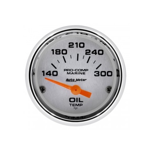 AUTOMETER GAUGE 2-1/16" OIL TEMPERATURE,140-300F,AIR-CORE,MARINE CHROME # 200764-35