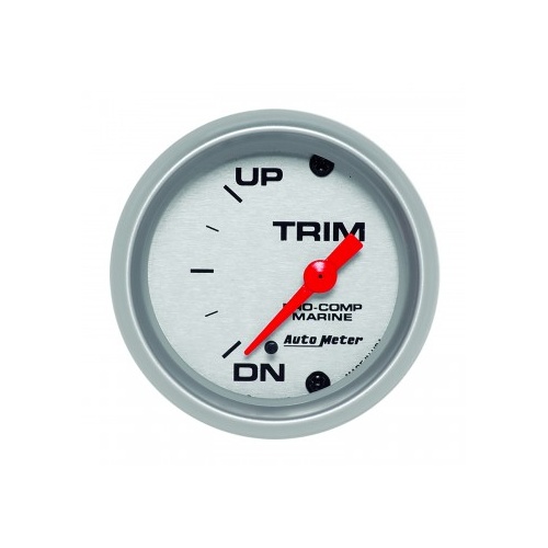AUTOMETER GAUGE 2-1/16" TRIM LEVEL,UP/DOWN,AIR-CORE,MARINE SILVER # 200766-33