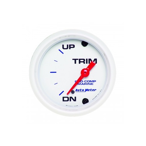 AUTOMETER GAUGE 2-1/16" TRIM LEVEL,UP/DOWN,AIR-CORE,MARINE WHITE # 200766