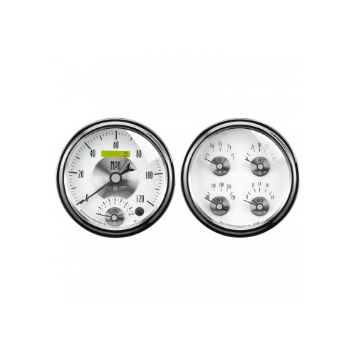 AUTOMETER GAUGE 2 PC. GAUGE KIT,5" QUAD & TACH/SPEEDO,ELECTRIC,240-33 ?,PRESTIGE PEARL # 2008