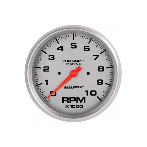 AUTOMETER GAUGE 5" IN-DASH TACHOMETER,0-10,000 RPM,MARINE SILVER # 200801-33