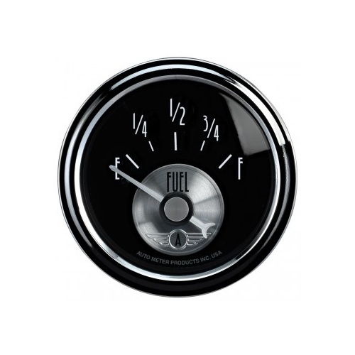 AUTOMETER GAUGE 2-1/16" FUEL LEVEL,240- 33 ?,AIR-CORE,SSE,PRESTIGE BLK # 2016