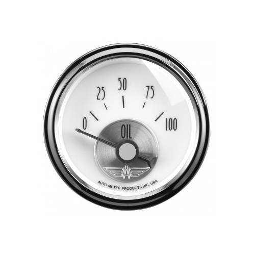 AUTOMETER GAUGE 2-1/16" OIL PRESSURE,0-100 PSI,AIR-CORE,PRESTIGE PEARL # 2026