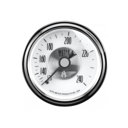 AUTOMETER GAUGE 2-1/16" WATER TEMPERATURE,120-240F,6 FT.,MECHANICAL,PRESTIGE PEARL # 2031