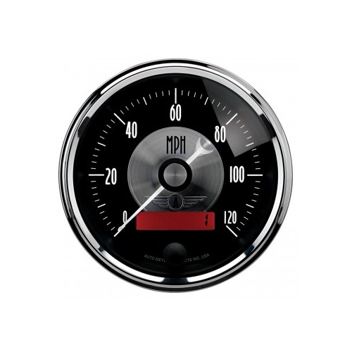 AUTOMETER GAUGE 3-3/8" SPEEDOMETER,0-120 MPH,ELECTRIC,PRESTIGE BLACK DIAMOND # 2086