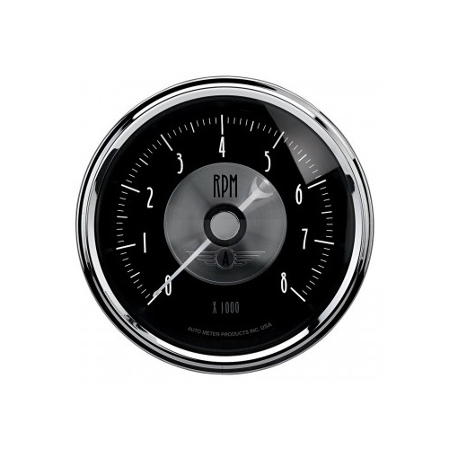 AUTOMETER GAUGE 3-3/8" IN-DASH TACHOMETER,0-8,000 RPM,PRESTIGE BLACK DIAMOND # 2096
