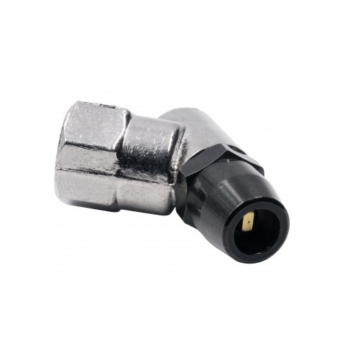 AUTOMETER AIR CHUCK, 45º BULLET FOOT, 1/4" NPT