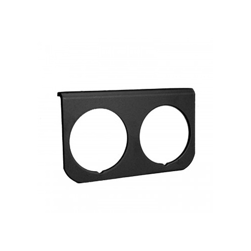 AUTOMETER GAUGE MOUNTING PANEL, DUAL, 2-1/16" BLACK, ALUMINUM# 2237