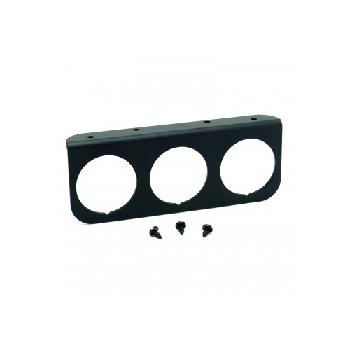 AUTOMETER GAUGE MOUNTING PANEL, TRIPLE, 2-1/16" BLACK, ALUMINUM# 2238