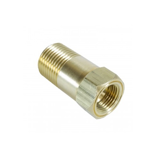 AUTOMETER FITTING,ADAPTER,1/2" NPT MALE,EXTENSION,BRASS,FOR MECH. TEMP. GAUGE
