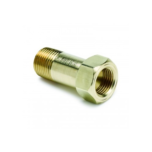 AUTOMETER FITTING,ADAPTER,3/8" NPT MALE,EXTENSION,BRASS,FOR MECH. TEMP. GAUGE