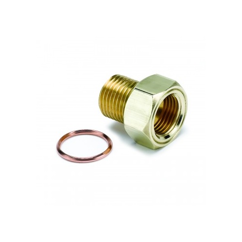 AUTOMETER FITTING, ADAPTER, M16X1.5 MALE, BRASS, FOR MECH. TEMP. GAUGE
