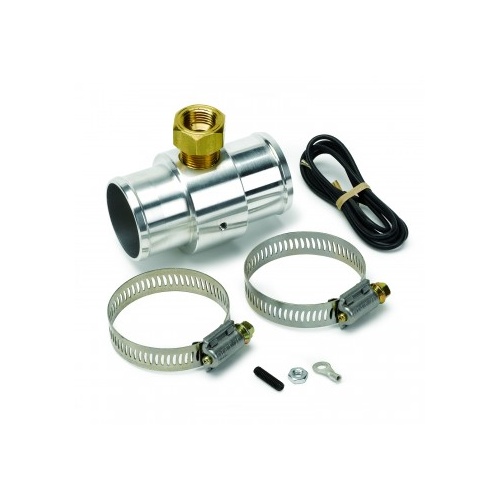 AUTOMETER FITTING, ADAPTER, RADIATOR HOSE, 1.5", 3/8" NPTF FEMALE, ALUMINUM
