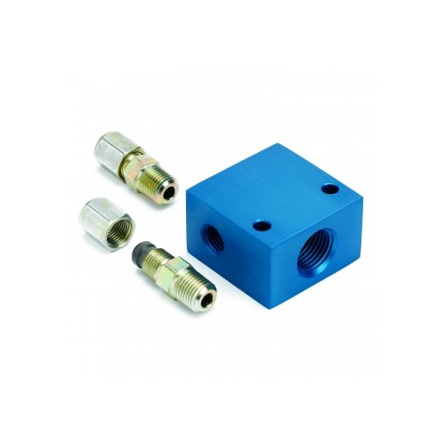AUTOMETER FITTING, ADAPTER, TRANSMISSION LINE, 5/16" OD TUBING, 1/2" NPTF