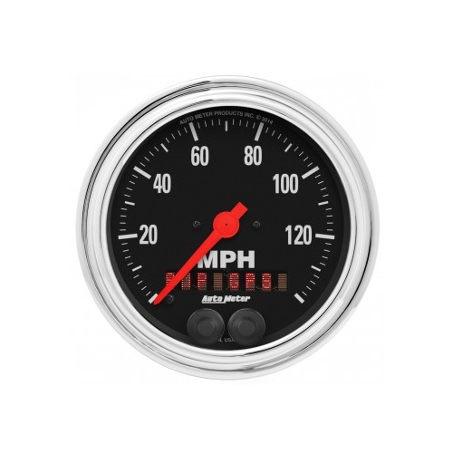 AUTOMETER GAUGE 3-3/8" GPS SPEEDOMETER,0-140 MPH,TRADITIONAL CHROME # 2480