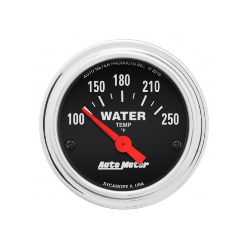 AUTOMETER GAUGE 2-1/16" WATER TEMPERATURE,100-250F,AIR-CORE,TRADITIONAL CHROME # 2532