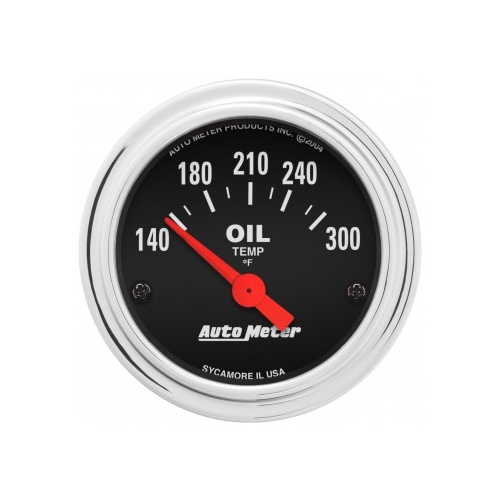 AUTOMETER GAUGE 2-1/16" OIL TEMPERATURE,140-300F,AIR-CORE,TRADITIONAL CHROME # 2543