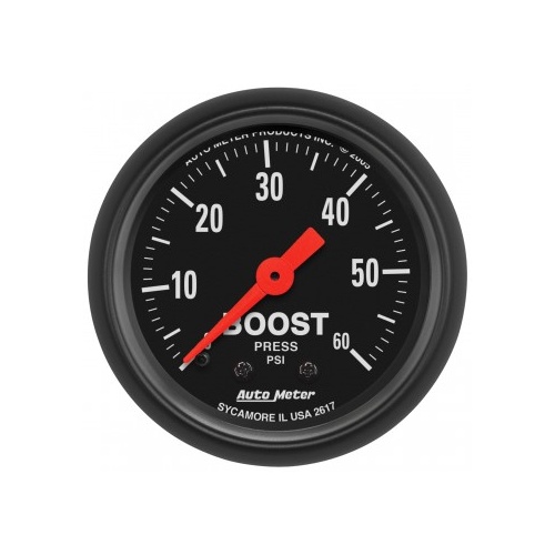 AUTOMETER GAUGE 2-1/16" BOOST,0-60 PSI,MECHANICAL,Z-SERIES # 2617