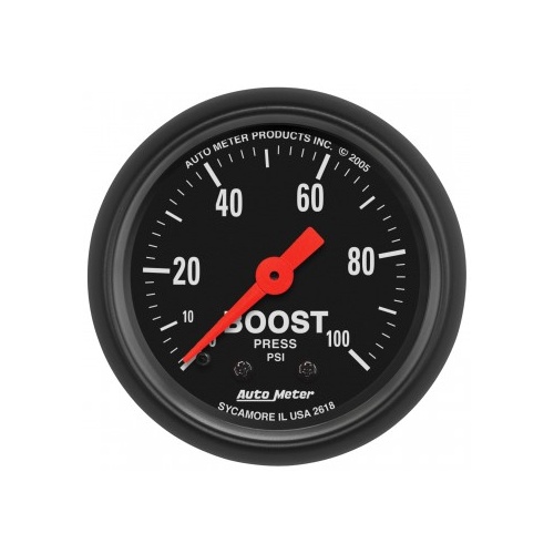 AUTOMETER GAUGE 2-1/16" BOOST,0-100 PSI,MECHANICAL,Z-SERIES # 2618