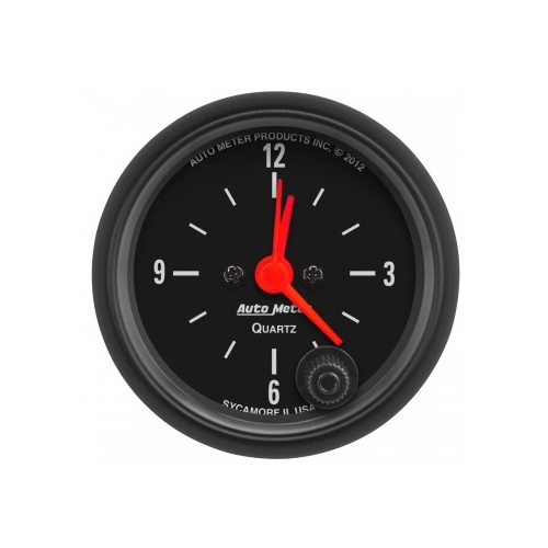 AUTOMETER GAUGE 2-1/16" CLOCK,12 HOUR,Z-SERIES # 2632