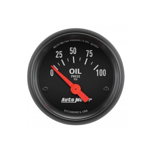AUTOMETER GAUGE 2-1/16" OIL PRESSURE,0-100 PSI,AIR-CORE,Z-SERIES # 2634