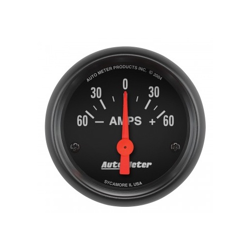 AUTOMETER GAUGE 2-1/16" AMMETER,60-0-60 AMPS,Z-SERIES # 2644