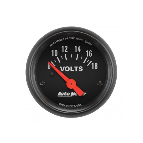 AUTOMETER GAUGE 2-1/16" VOLTMETER,8-18V,AIR-CORE,Z-SERIES # 2645