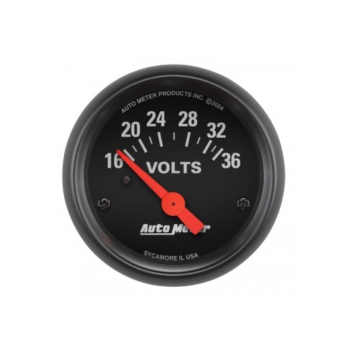 AUTOMETER GAUGE 2-1/16" VOLTMETER,16-36V,AIR-CORE,Z-SERIES # 2651