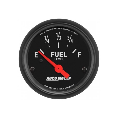 AUTOMETER GAUGE 2-1/16" FUEL LEVEL,73-10 ?,AIR-CORE,LINEAR,Z-SERIES # 2652