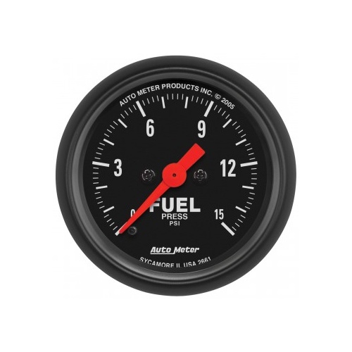 AUTOMETER GAUGE 2-1/16" FUEL PRESSURE,0-15 PSI,STEPPER MOTOR,Z-SERIES # 2661