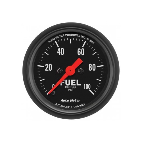 AUTOMETER GAUGE 2-1/16" FUEL PRESSURE,0-100 PSI,STEPPER MOTOR,Z-SERIES # 2663