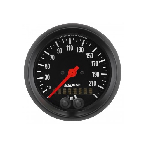 AUTOMETER GAUGE 3-3/8" GPS SPEEDOMETER,0-225 KM/H,Z-SERIES # 2680-M