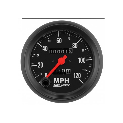 AUTOMETER GAUGE 3-3/8" SPEEDOMETER,0-120 MPH,MECHANICAL,Z-SERIES # 2692