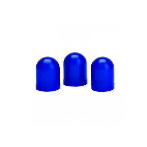 AUTOMETER LIGHT BULB BOOTS, BLUE, QTY. 3
