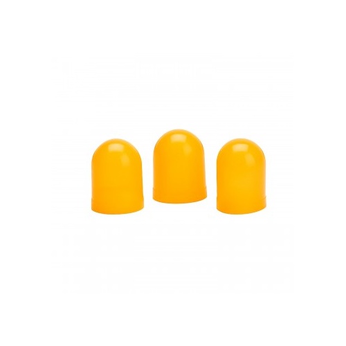 AUTOMETER LIGHT BULB BOOTS, YELLOW, QTY. 3