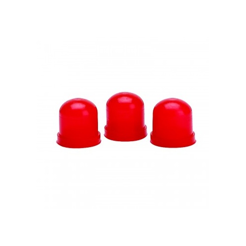 AUTOMETER LIGHT BULB BOOTS, RED, QTY. 3
