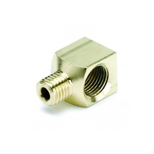 AUTOMETER FITTING,ADAPTER,90 °,1/8" NPTF FEMALE TO 1/8" COMPRESSION MALE,BRASS