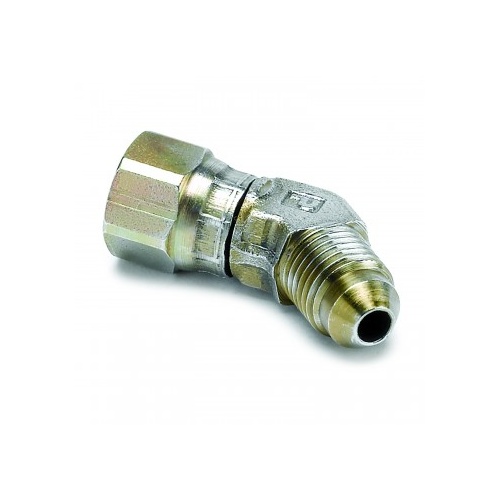 AUTOMETER FITTING, ADAPTER, 45 °, -4AN FEMALE TO -4AN MALE, STEEL