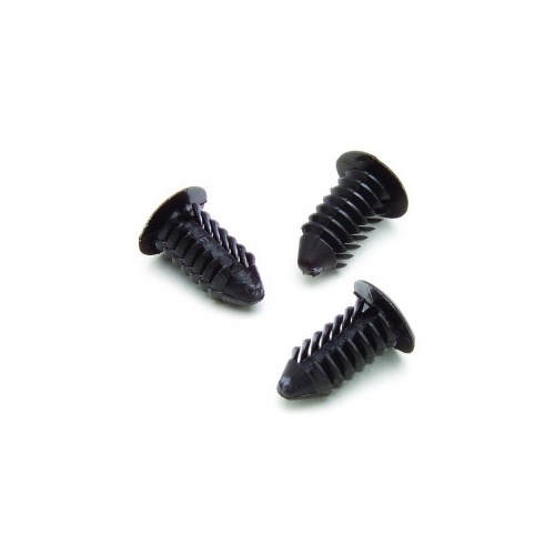 AUTOMETER RATCHET FASTENERS, 10 PCS., BLACK, FOR GAUGE POD / PILLAR INSTALLATION