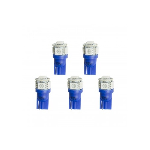 AUTOMETER LED BULB, REPLACEMENT, T3 WEDGE, BLUE, 5 PACK