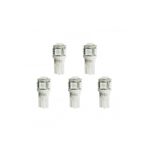 AUTOMETER LED BULB, REPLACEMENT, T3 WEDGE, WHITE, 5 PACK