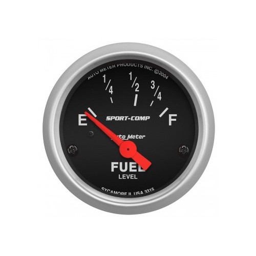 AUTOMETER GAUGE 2-1/16" FUEL LEVEL,73-10 ?,AIR-CORE,SPORT-COMP # 3315