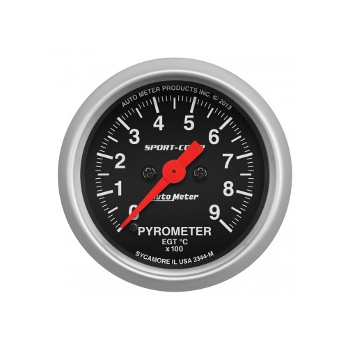 AUTOMETER GAUGE 2-1/16" PYROMETER,0-900C,SPORT-COMP # 3344-M