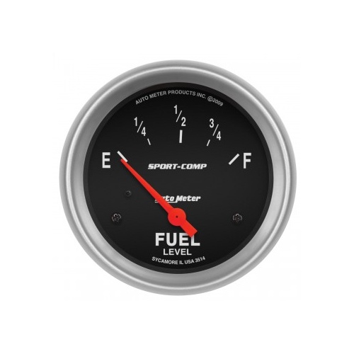 AUTOMETER GAUGE 2-5/8" FUEL LEVEL,0-90 ?,AIR-CORE,SSE,SPORT-COMP # 3514