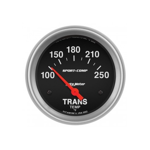 AUTOMETER GAUGE 2-5/8" TRANSMISSION TEMPERATURE,100-250F,AIR-CORE,SPORT-COMP # 3552