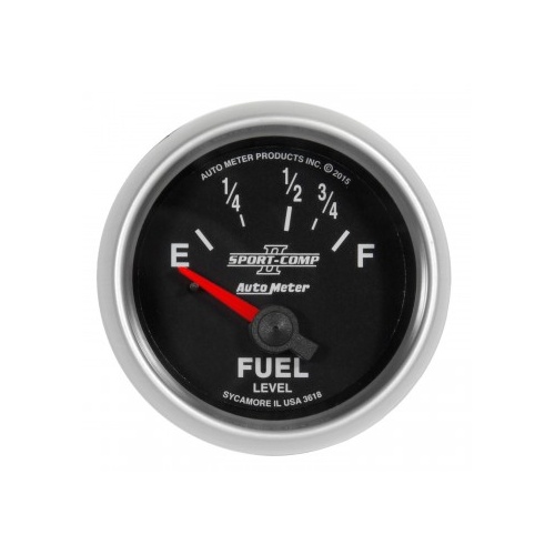 AUTOMETER GAUGE 2-1/16" FUEL LEVEL,16-158 ?,AIR-CORE,SPORT-COMP II # 3618